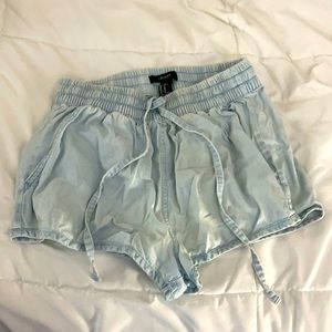 Denim shorts